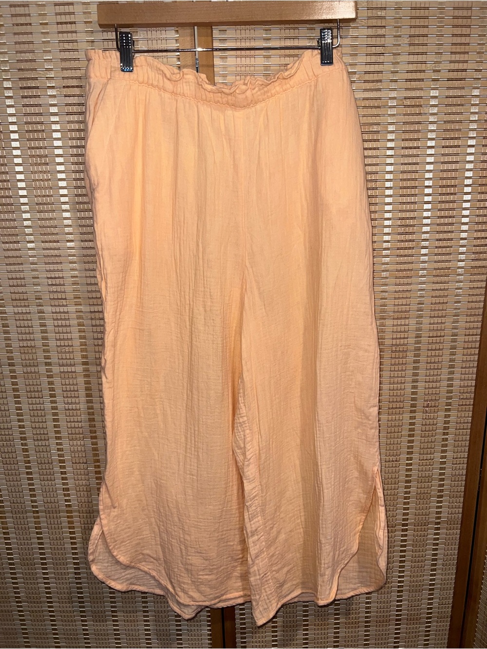 SomaCotton Gauze 2-piece lounge pajama set Cami & wide leg pants Size L - Picture 2 of 7